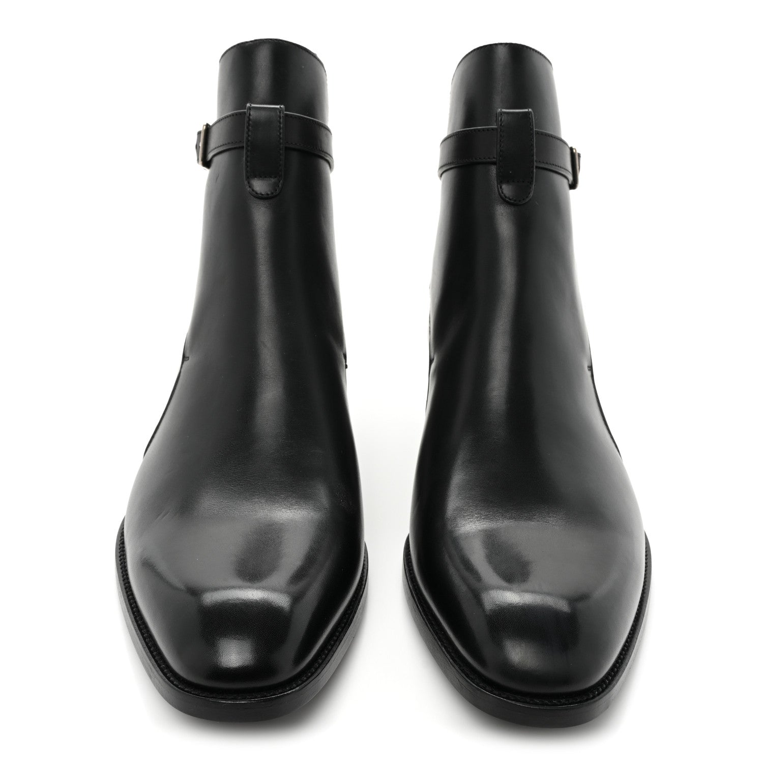 Saint Laurent Calfskin Wyatt 30 Jodhpur Boots 42 Black 2 of 15