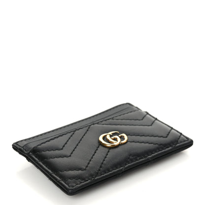Gucci Calfskin Matelasse GG Marmont Card Holder Black 4 of 6