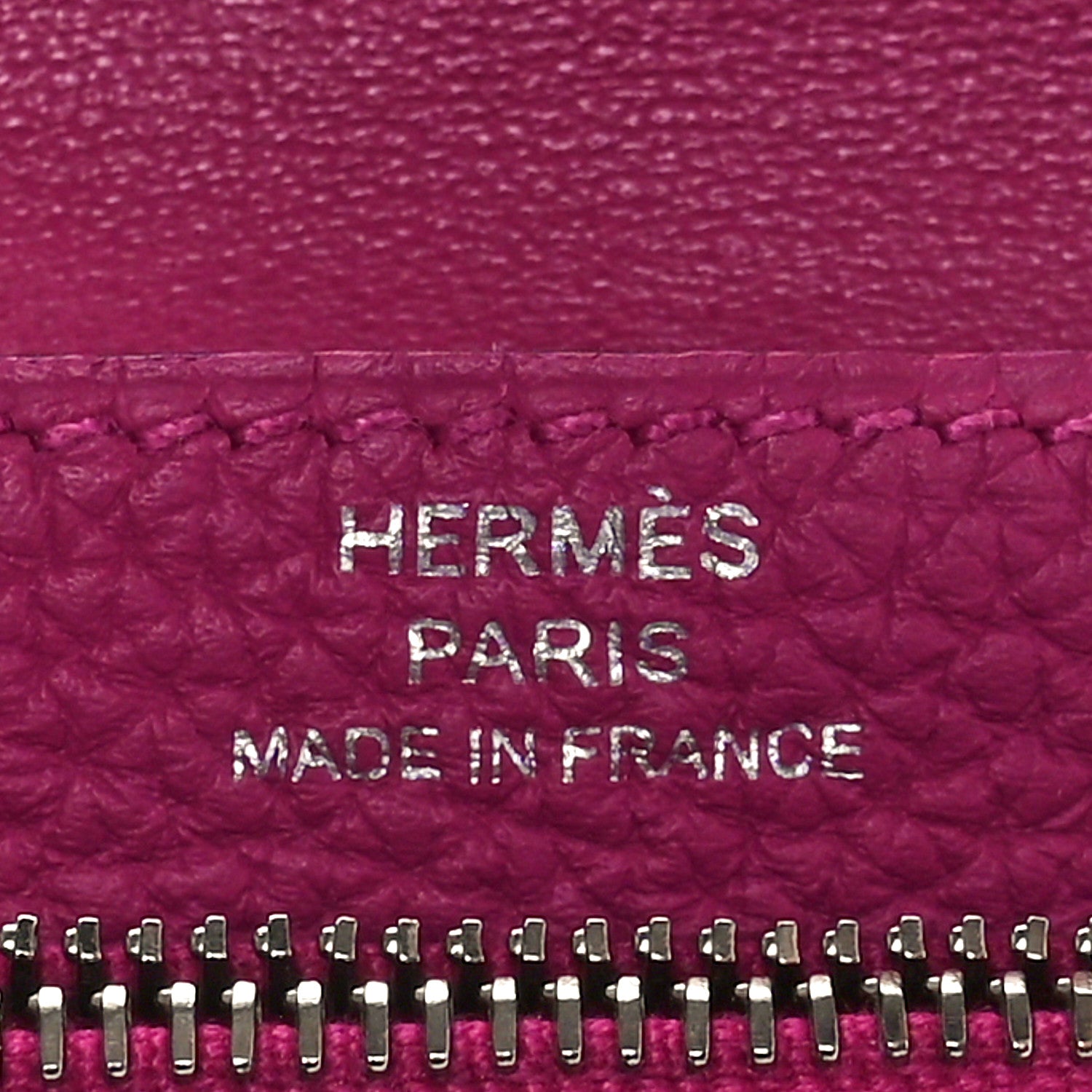 Hermes Togo Dogon Compact Wallet Rose Pourpre 7 of 9