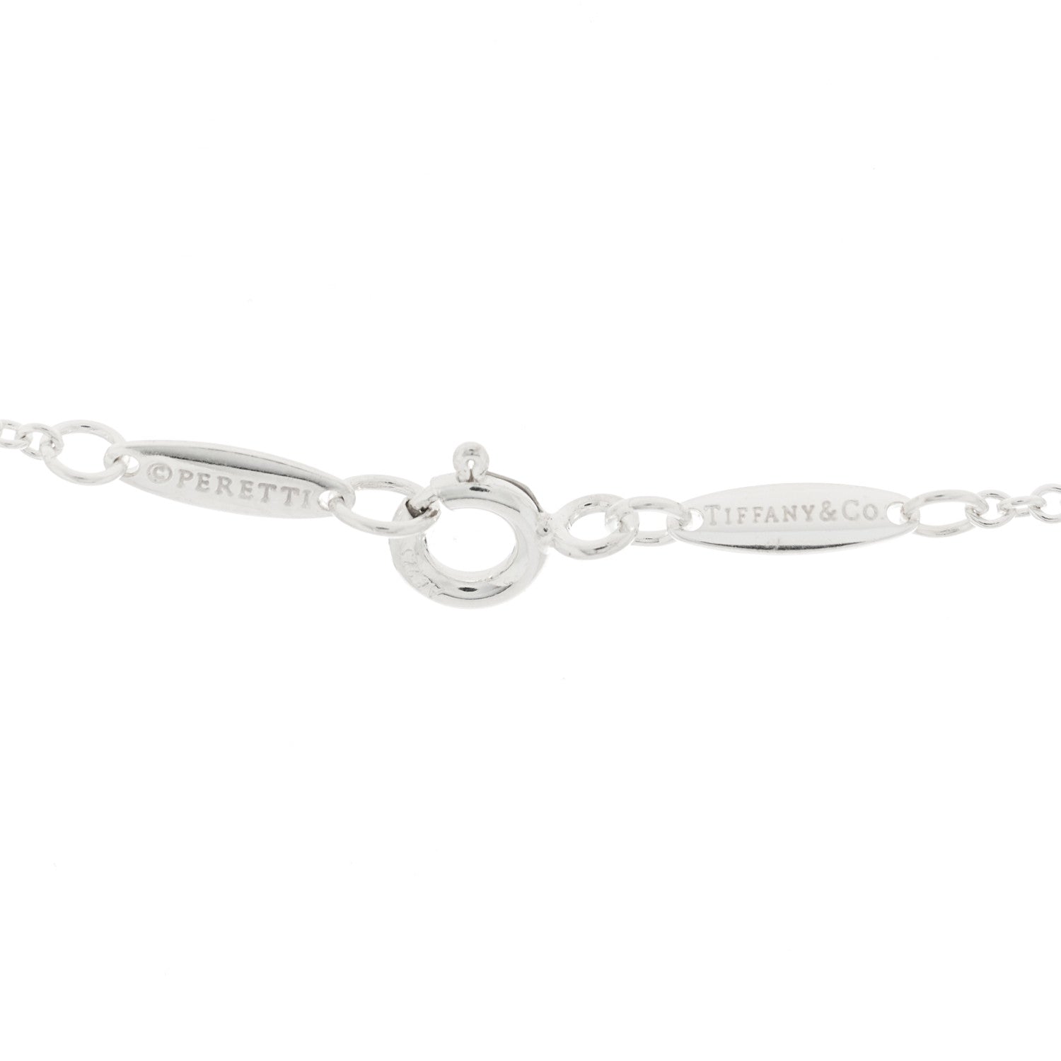 Tiffany Sterling Silver Pearl Drop Pendant Necklace 7 of 8
