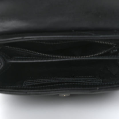Saint Laurent Calfskin Y Quilted Monogram Monochrome Toy Loulou Crossbody Bag Black 5 of 9
