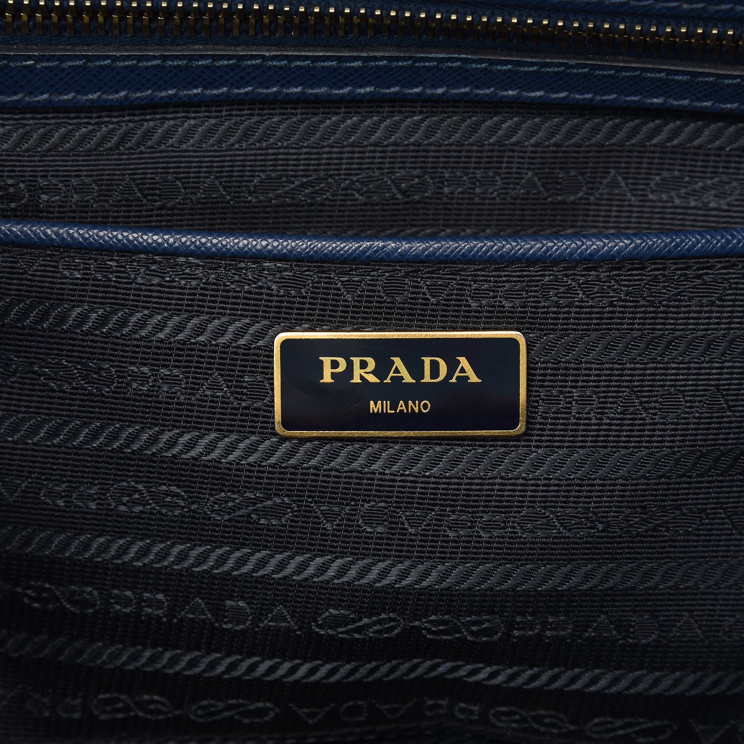 Prada Saffiano Lux Extra Large Galleria Double Zip Tote Bluette 6 of 21