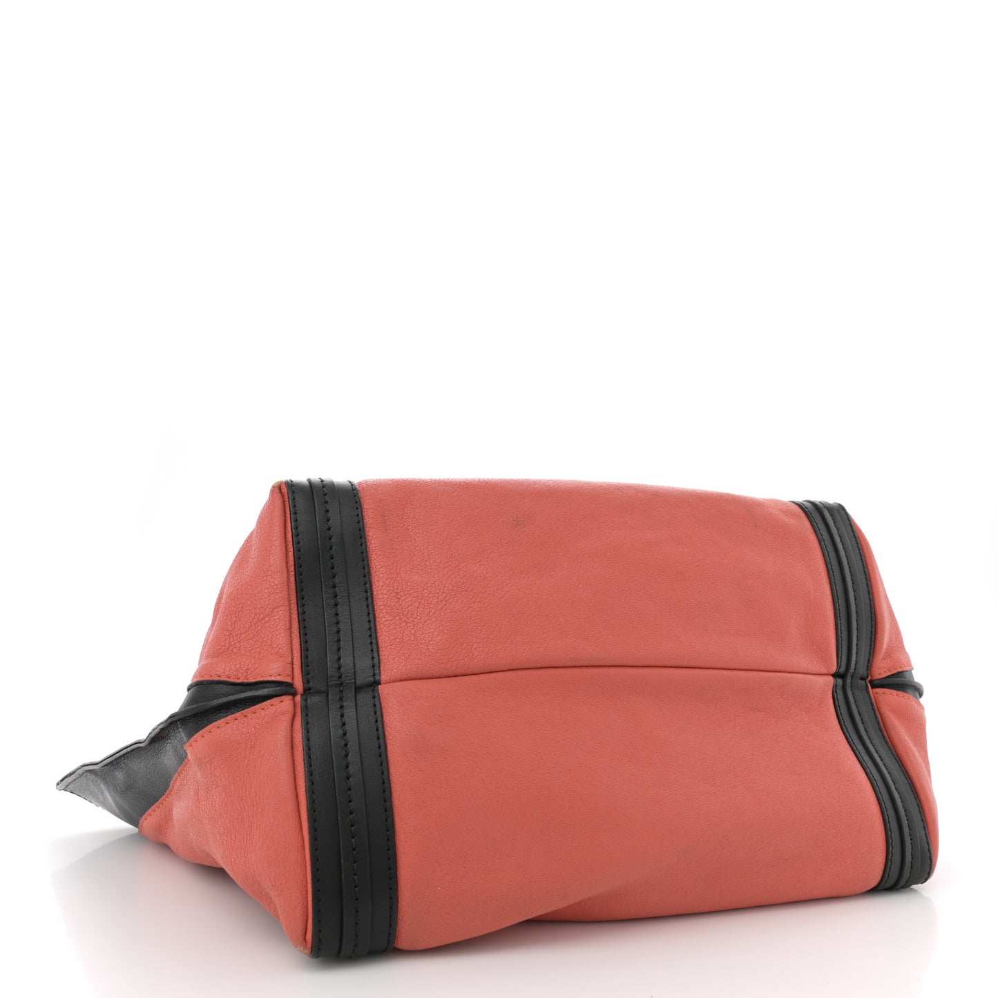 Sheepskin Small Alison East West Tote Pink Black