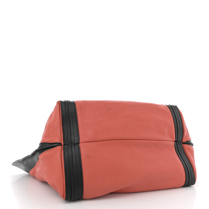 Chloe Sheepskin Small Alison East West Tote Pink Black 4 of 17