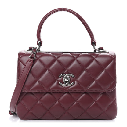 Chanel Lambskin Quilted Small Trendy CC Flap Dual Handle Bag Red 1 of 12