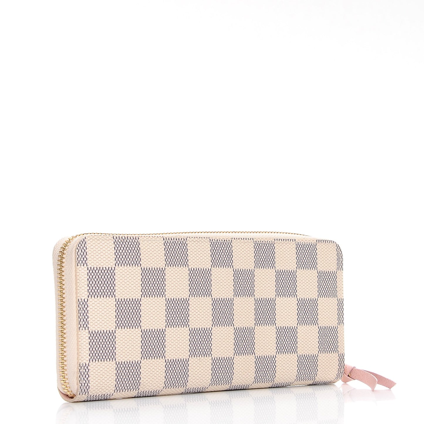 Damier Azur Clemence Wallet Rose Ballerine
