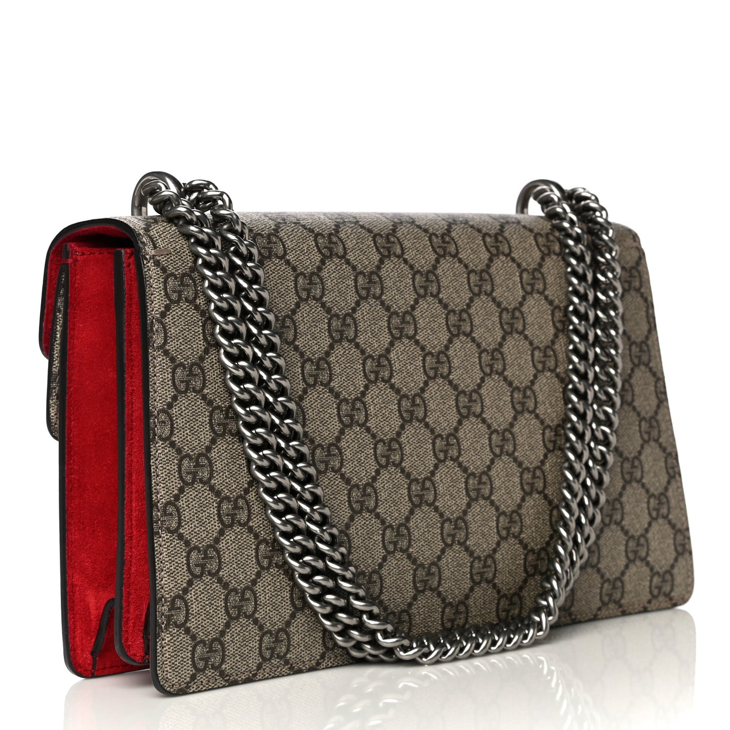GG Supreme Monogram Small Dionysus Shoulder Bag Red