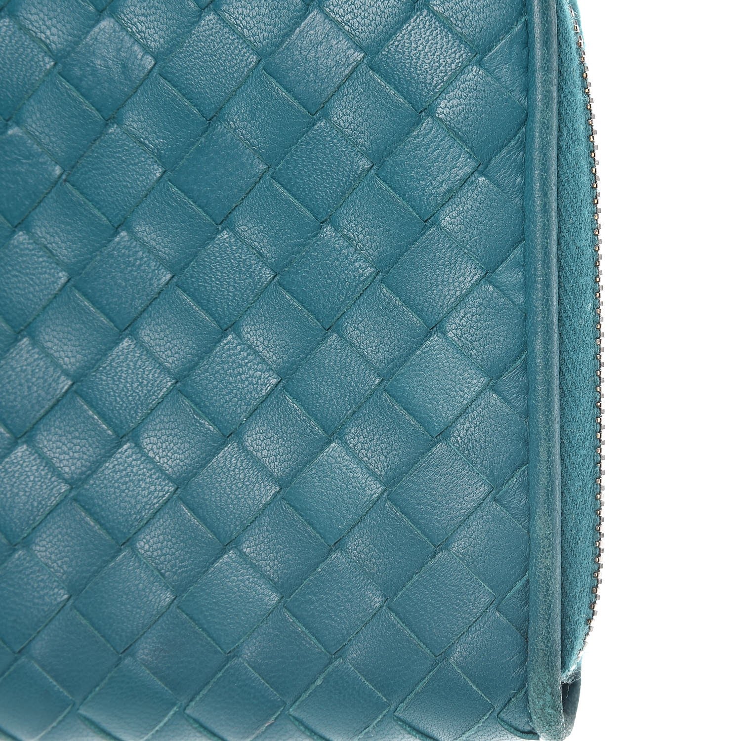 Bottega Veneta Nappa Intrecciato Wristlet Zip Wallet Canard 9 of 10
