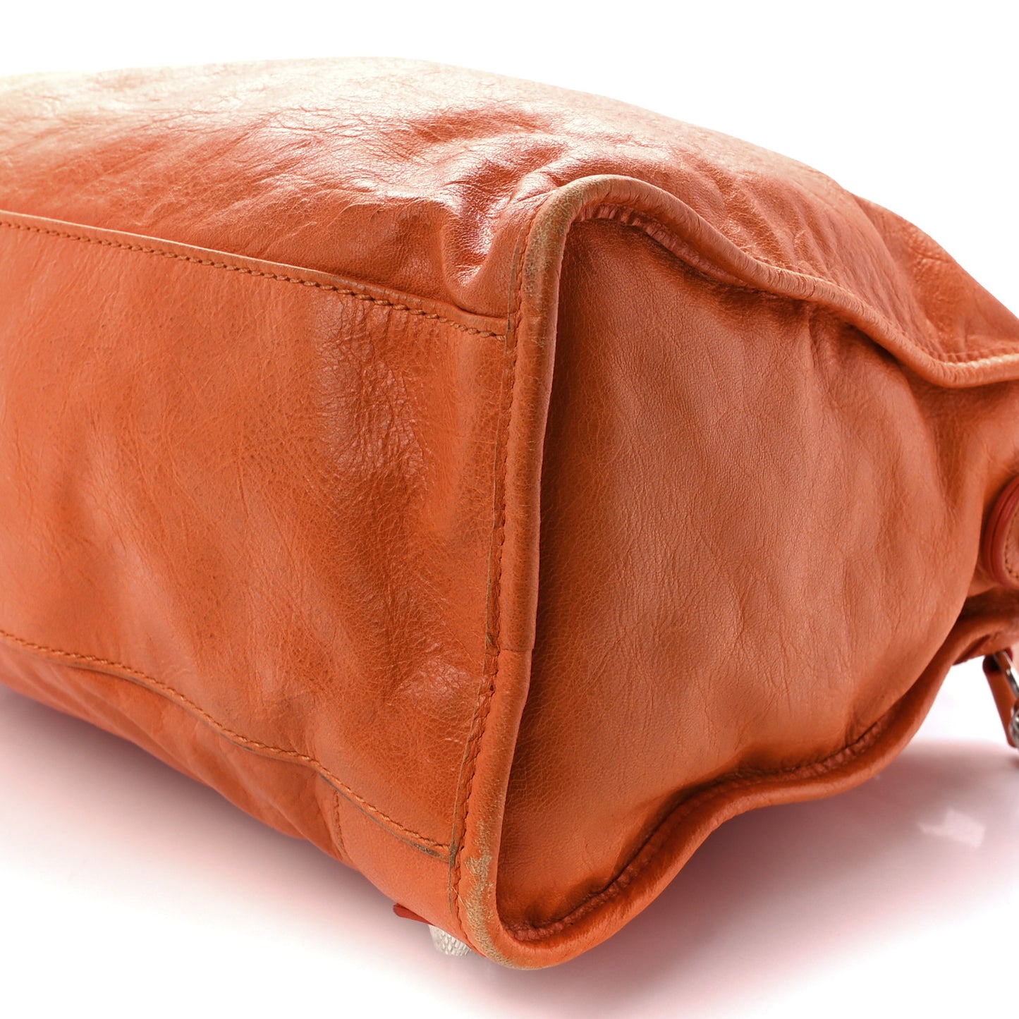 Agneau Giant 12 Silver Hardware City Tangerine