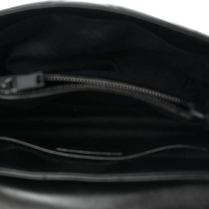 Saint Laurent Calfskin Y Quilted Monogram Monochrome Small Loulou Chain Satchel Black Black 5 of 11