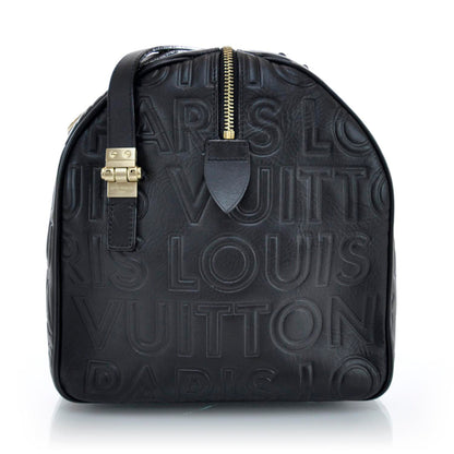 Louis Vuitton Calfskin Embossed Speedy Cube 30 Black 6 of 13