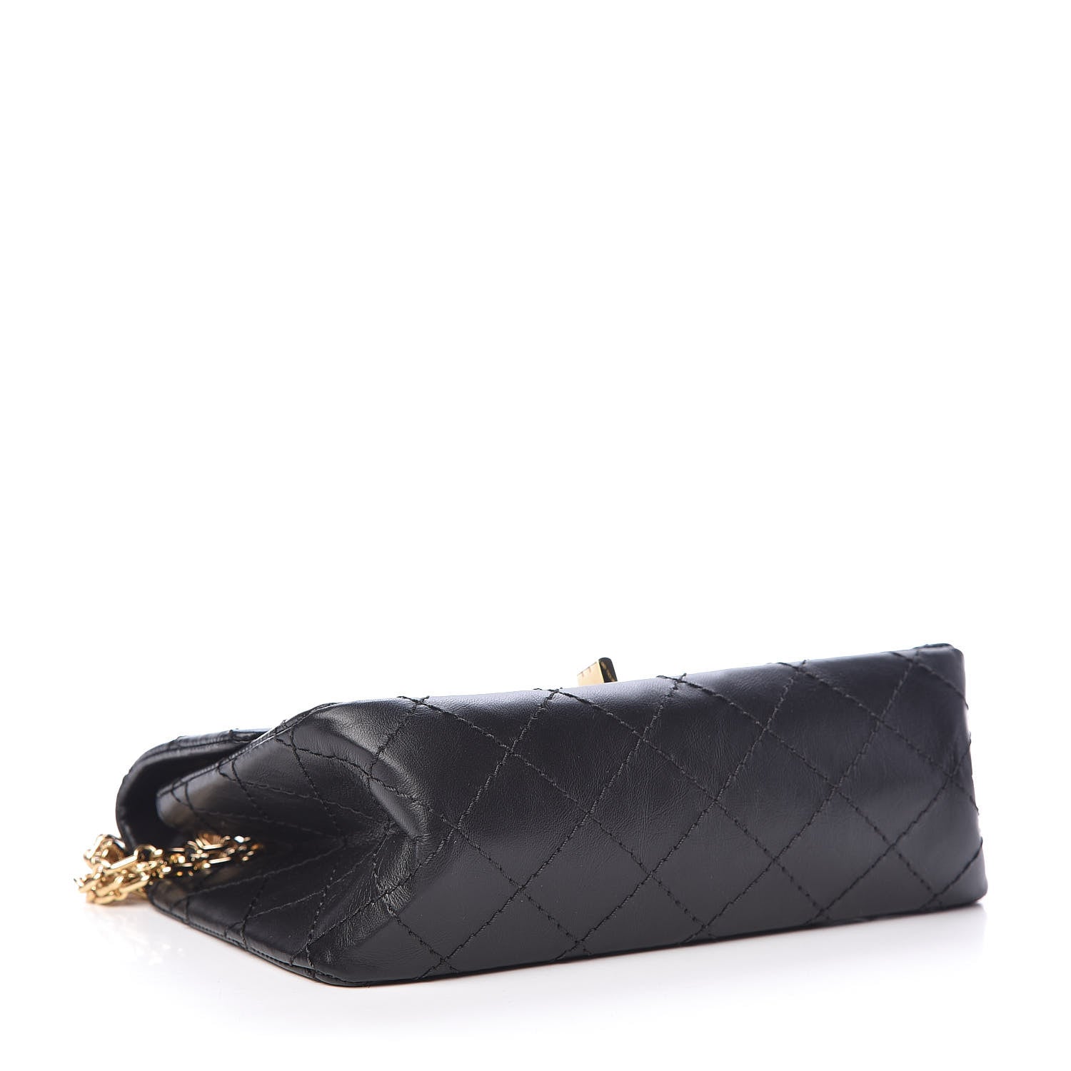 Chanel Aged Calfskin Quilted 2.55 Reissue Mini Flap Black 4 of 11