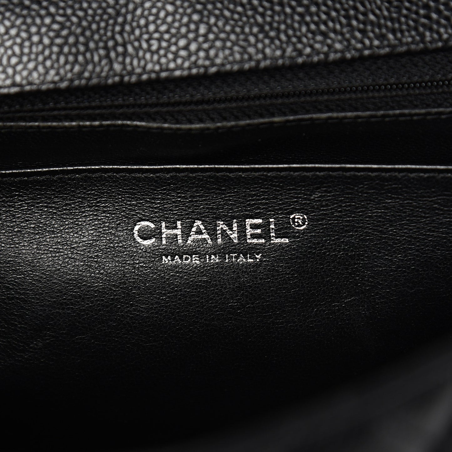 Caviar Quilted Jumbo Single Flap Black