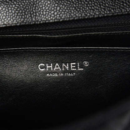 Chanel Caviar Quilted Jumbo Single Flap Black 5 of 9
