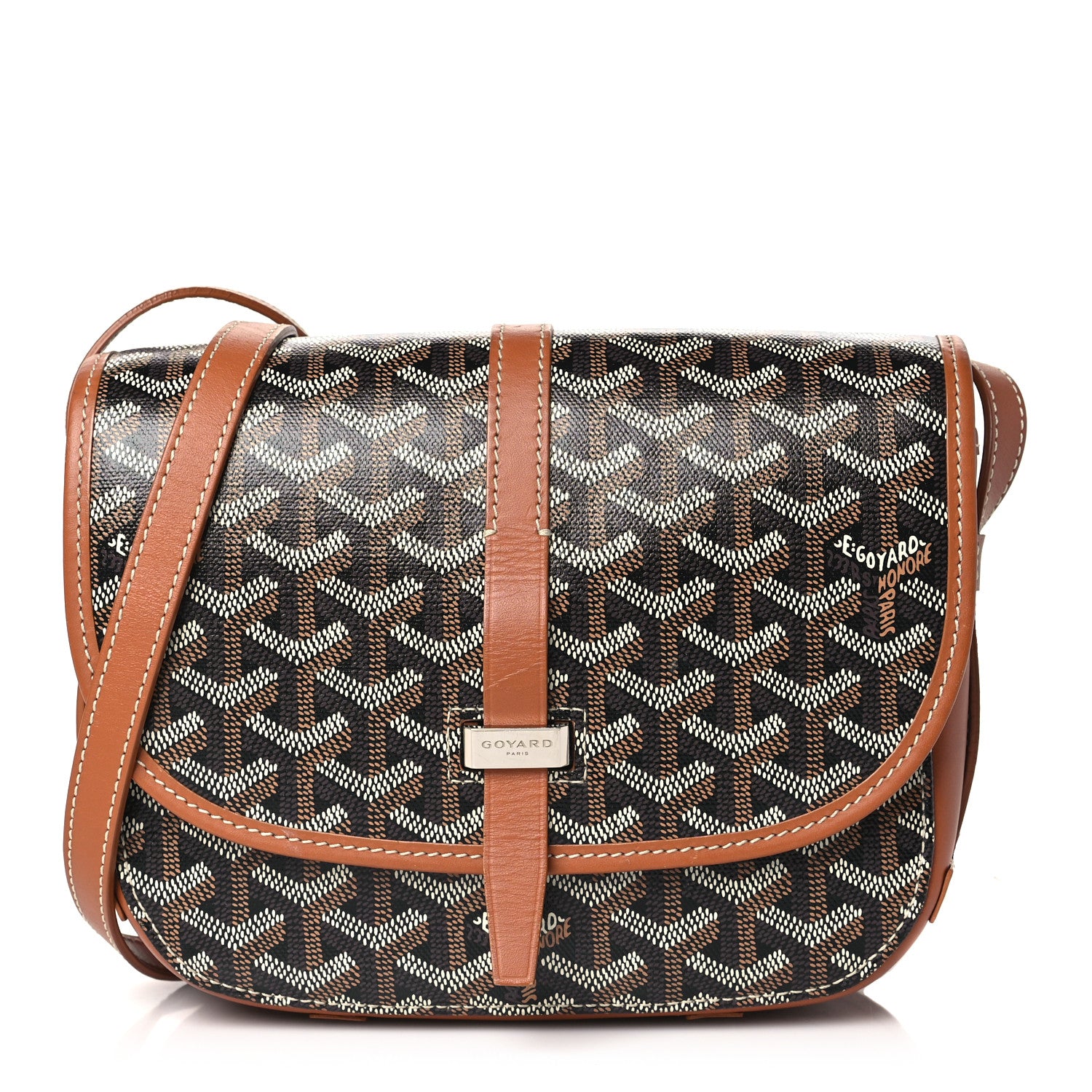 Goyard Goyardine Belvedere II PM Messenger Bag Black Gold 1 of 11