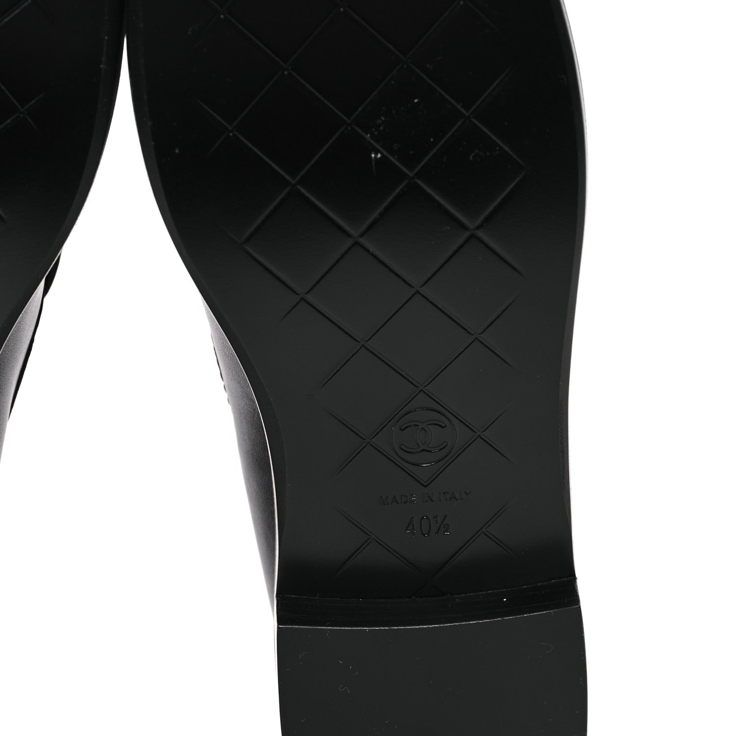 Chanel Lambskin Quilted CC Turnlock Loafers 40.5 Black 7 of 9