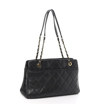 Chanel Caviar Quilted Timeless CC Soft Tote Black 3 of 10