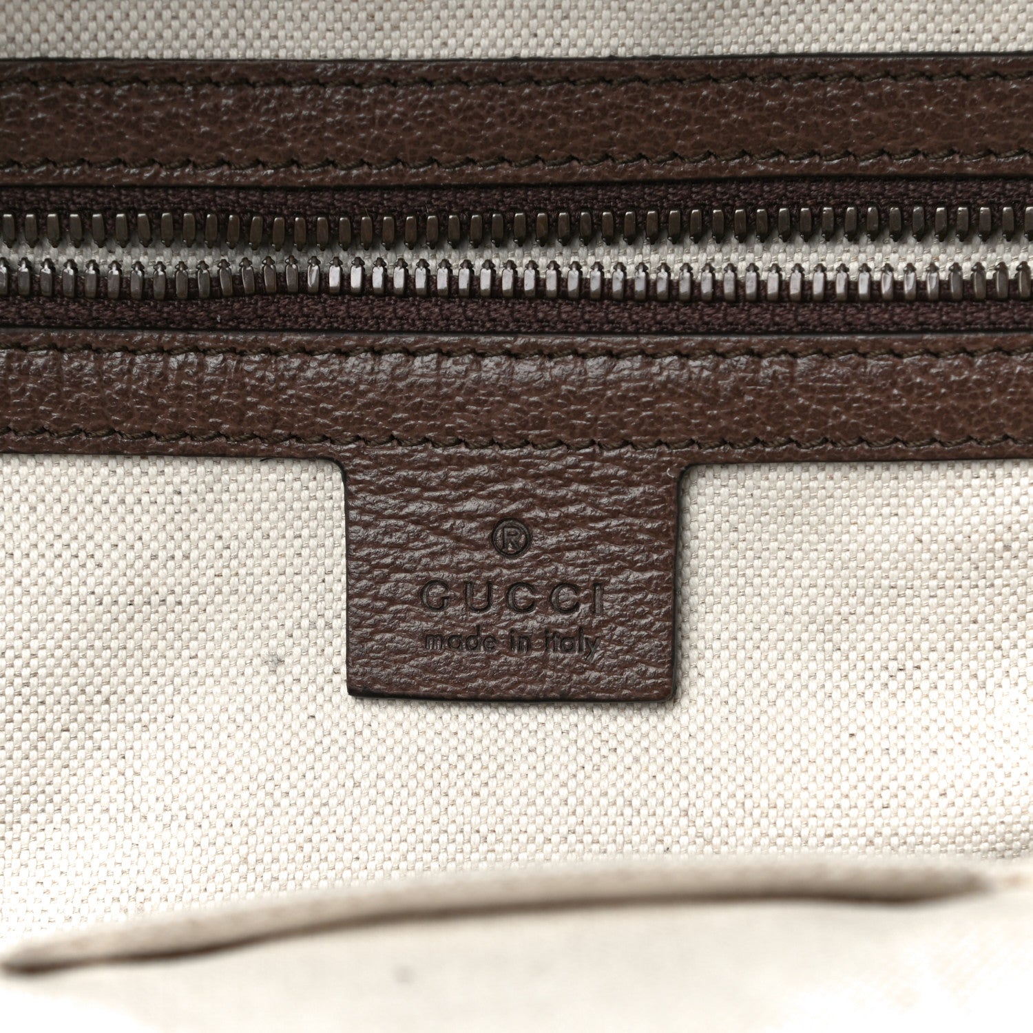 Gucci GG Supreme Monogram Calfskin Web Small Ophidia Day Backpack Beige Ebony New Acero 6 of 11