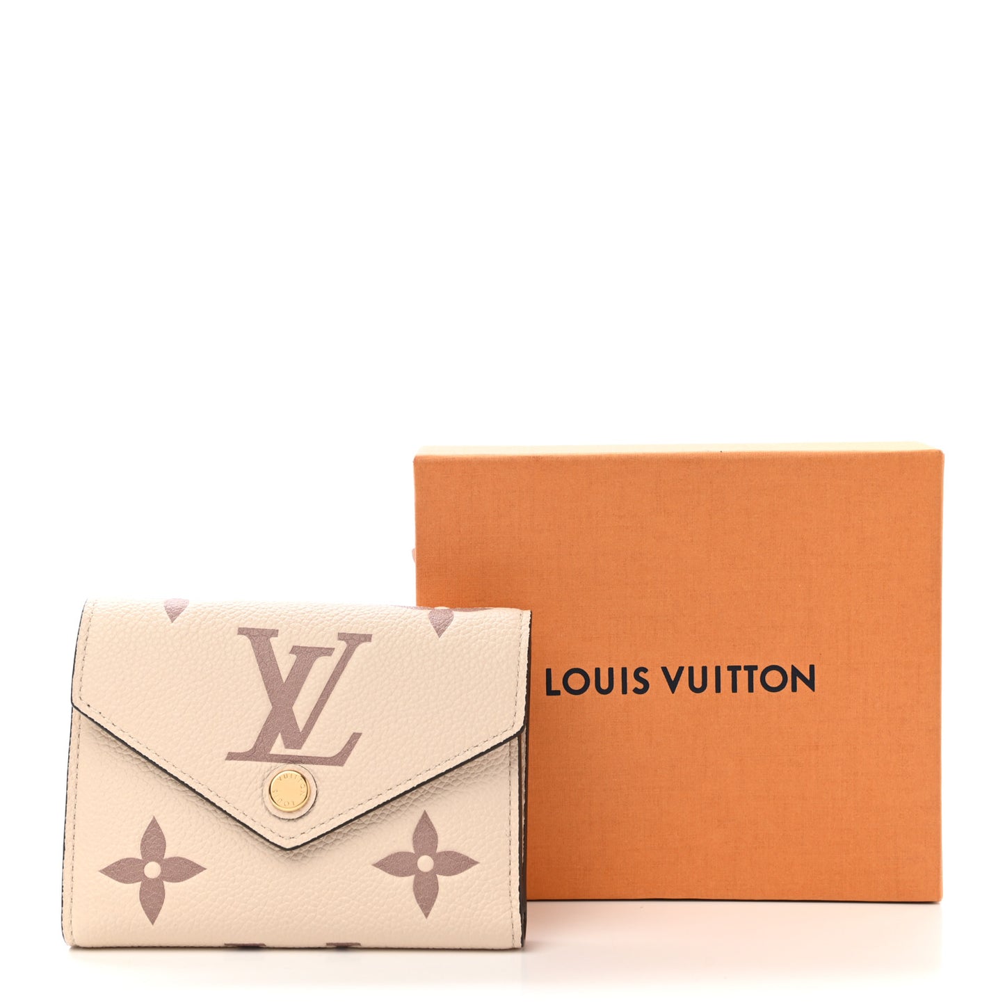 Empreinte Monogram Giant Victorine Wallet Creme Bois De Rose