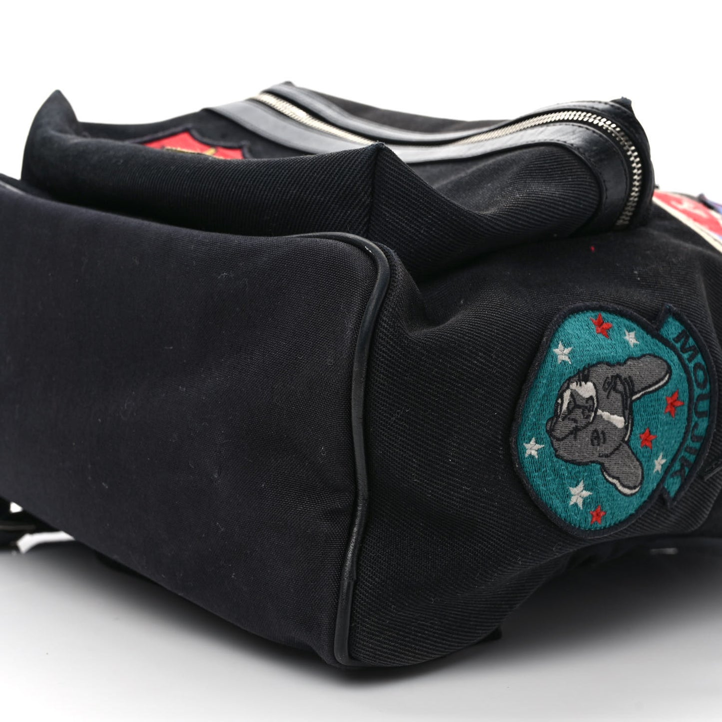 Twill Patches City Backpack Black