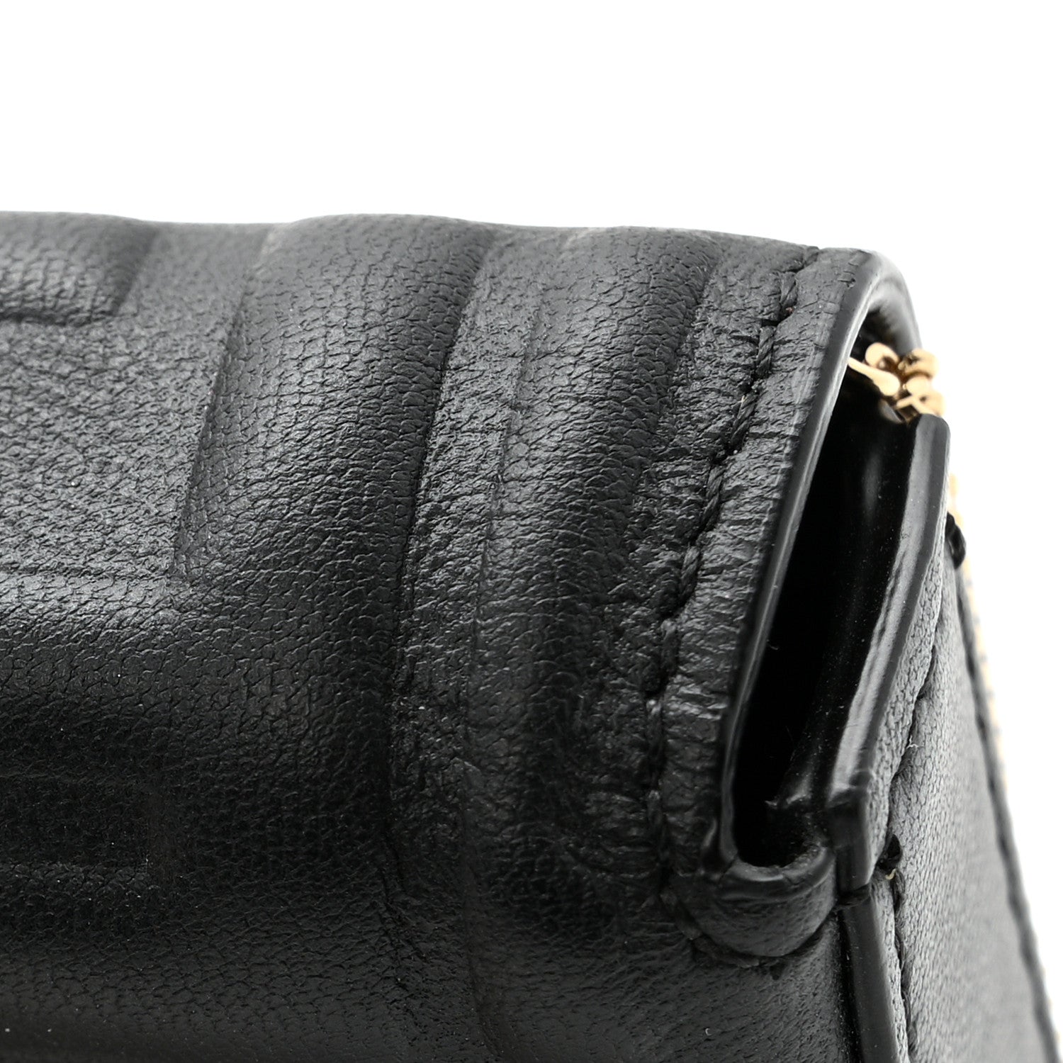 Fendi Nappa Matisse FF Embossed Nano Baguette Charm Black 11 of 12