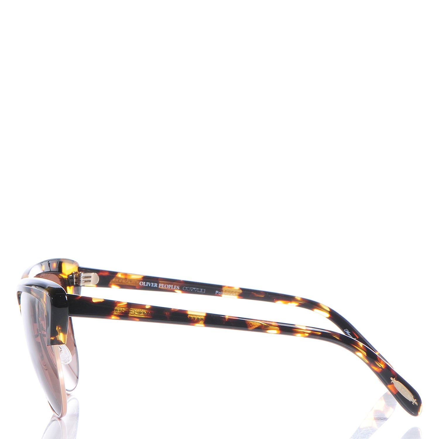 Oliver Peoples Alisha Half Cat Eye Sunglasses Brown 2 of 6