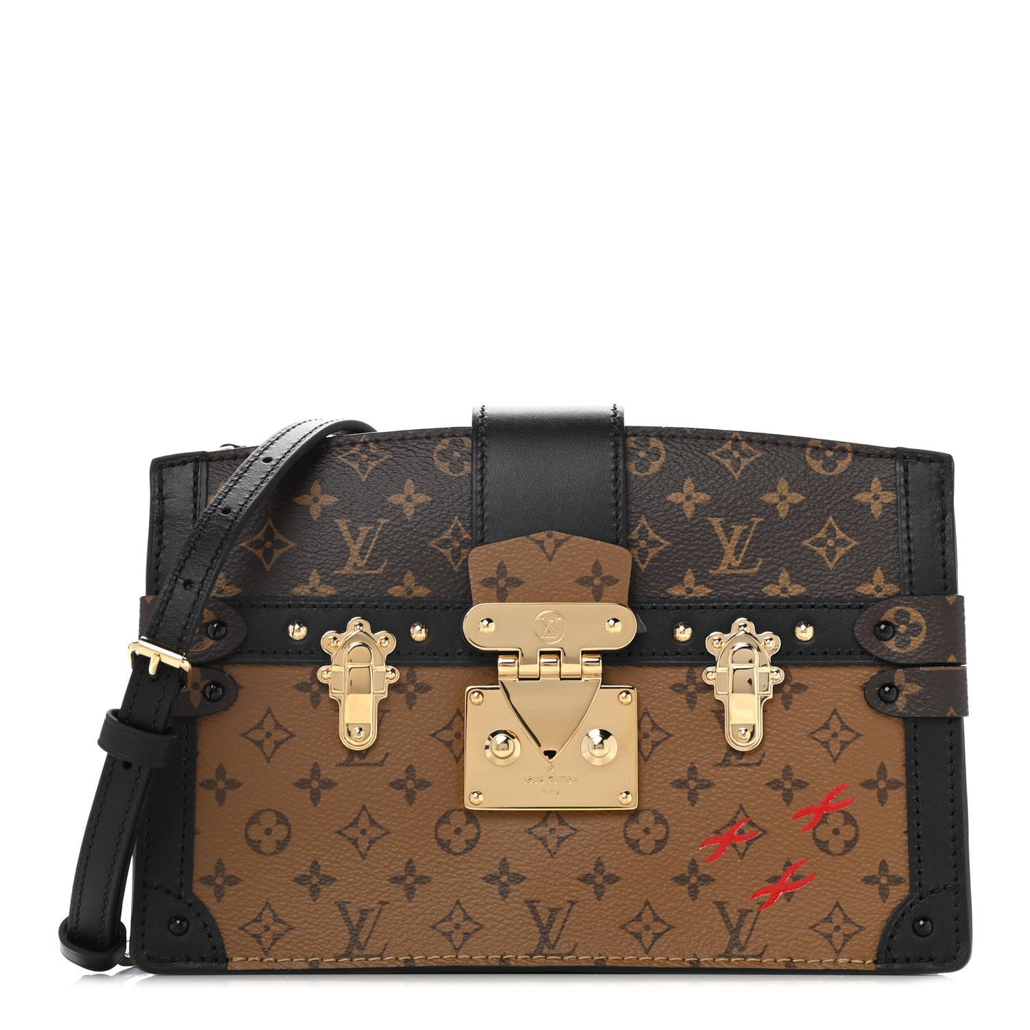 Reverse Monogram Trunk Clutch