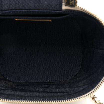 Chanel Lambskin Timeless Vanity Cosmetic Case White 5 of 10