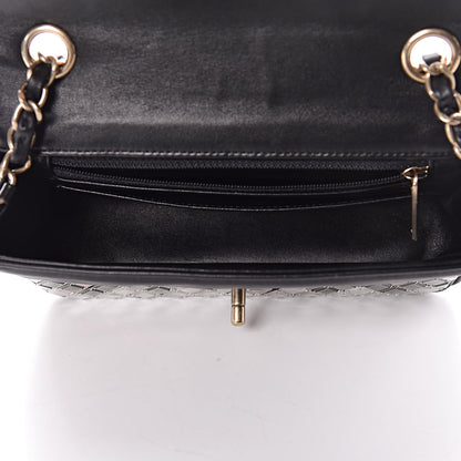 Chanel Lambskin Mosaic Small Flap Black Gold Light Blue 5 of 10
