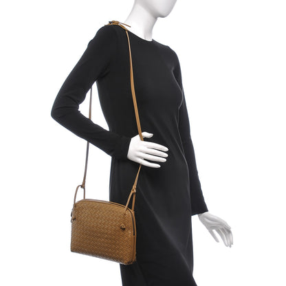 Bottega Veneta Nappa Intrecciato Pillow Crossbody Messenger Camel 2 of 6