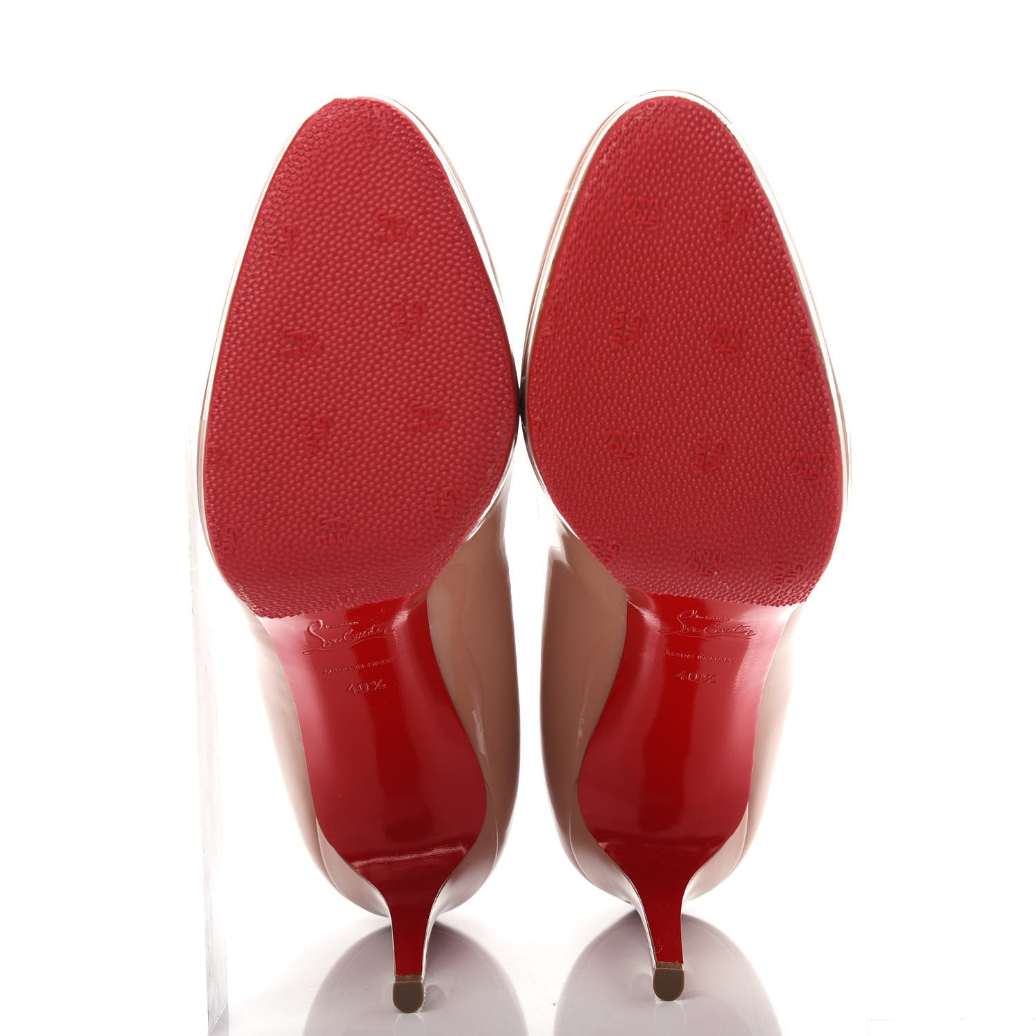 Christian Louboutin Patent New Simple 100 Pumps 40.5 Nude 6 of 10