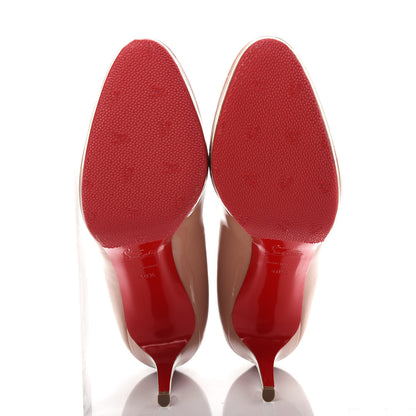 Christian Louboutin Patent New Simple 100 Pumps 40.5 Nude 6 of 10