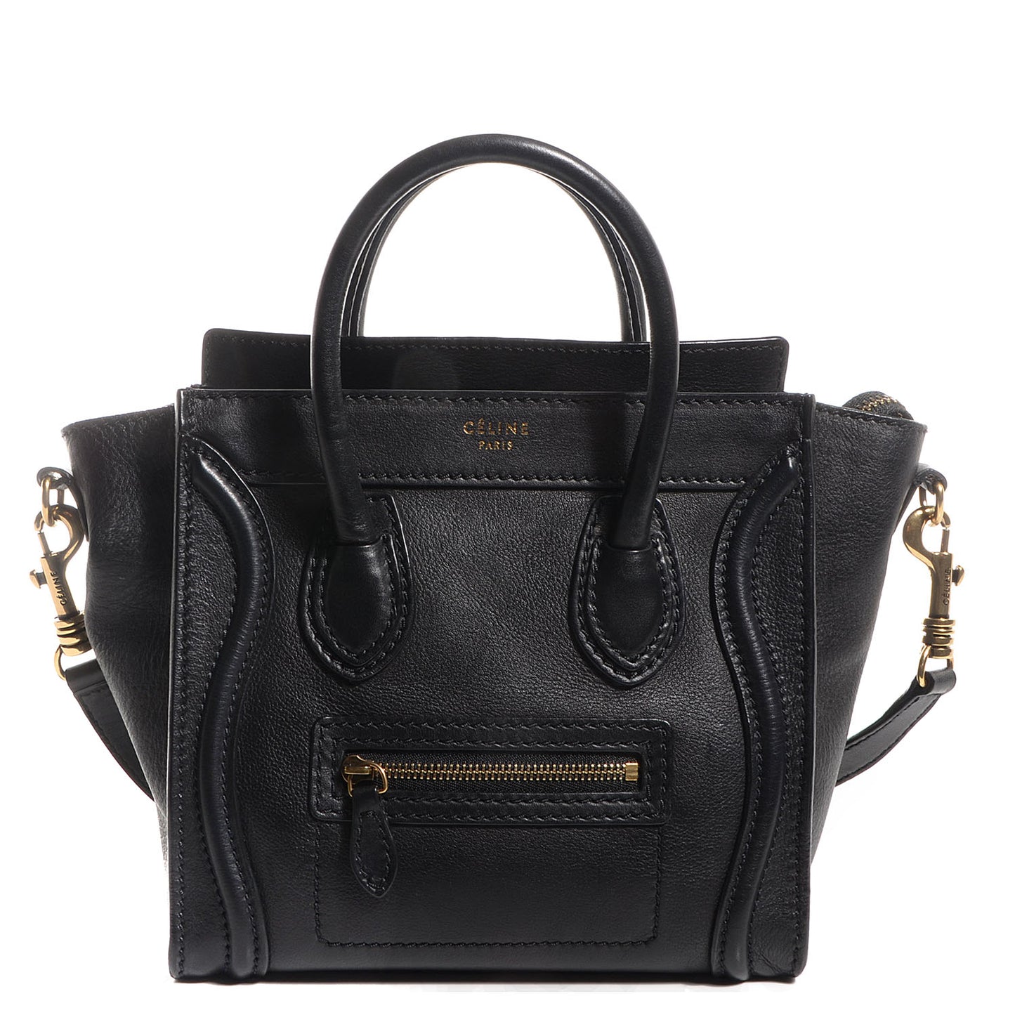 Smooth Calfskin Nano Luggage Black