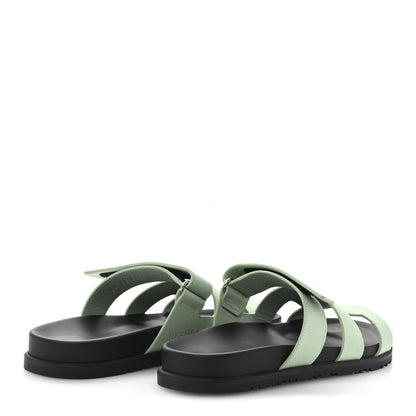 Hermes Epsom Womens Chypre Sandals 40 Vert Jade 5 of 9