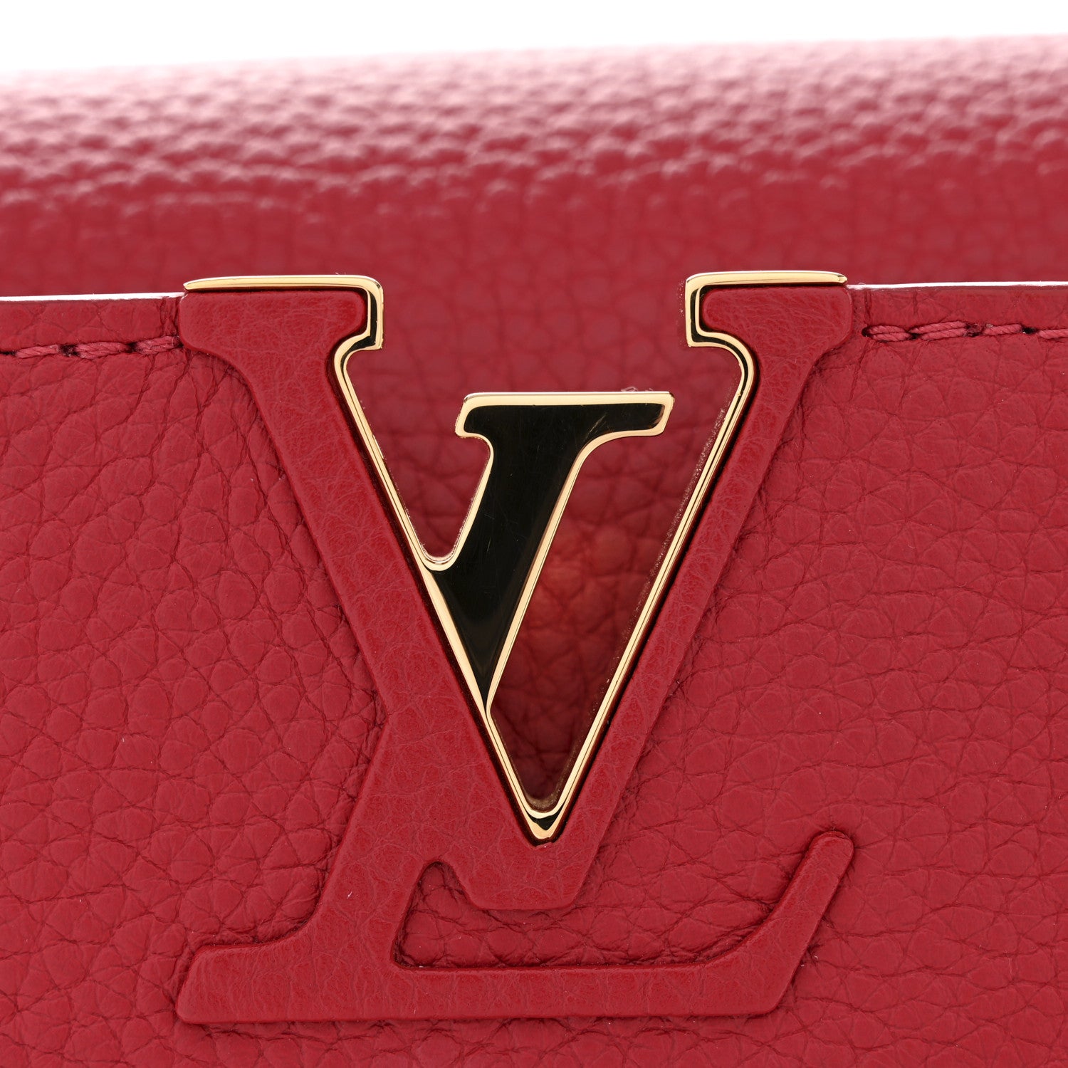 Louis Vuitton Taurillon Capucines BB Scarlet Red 10 of 12