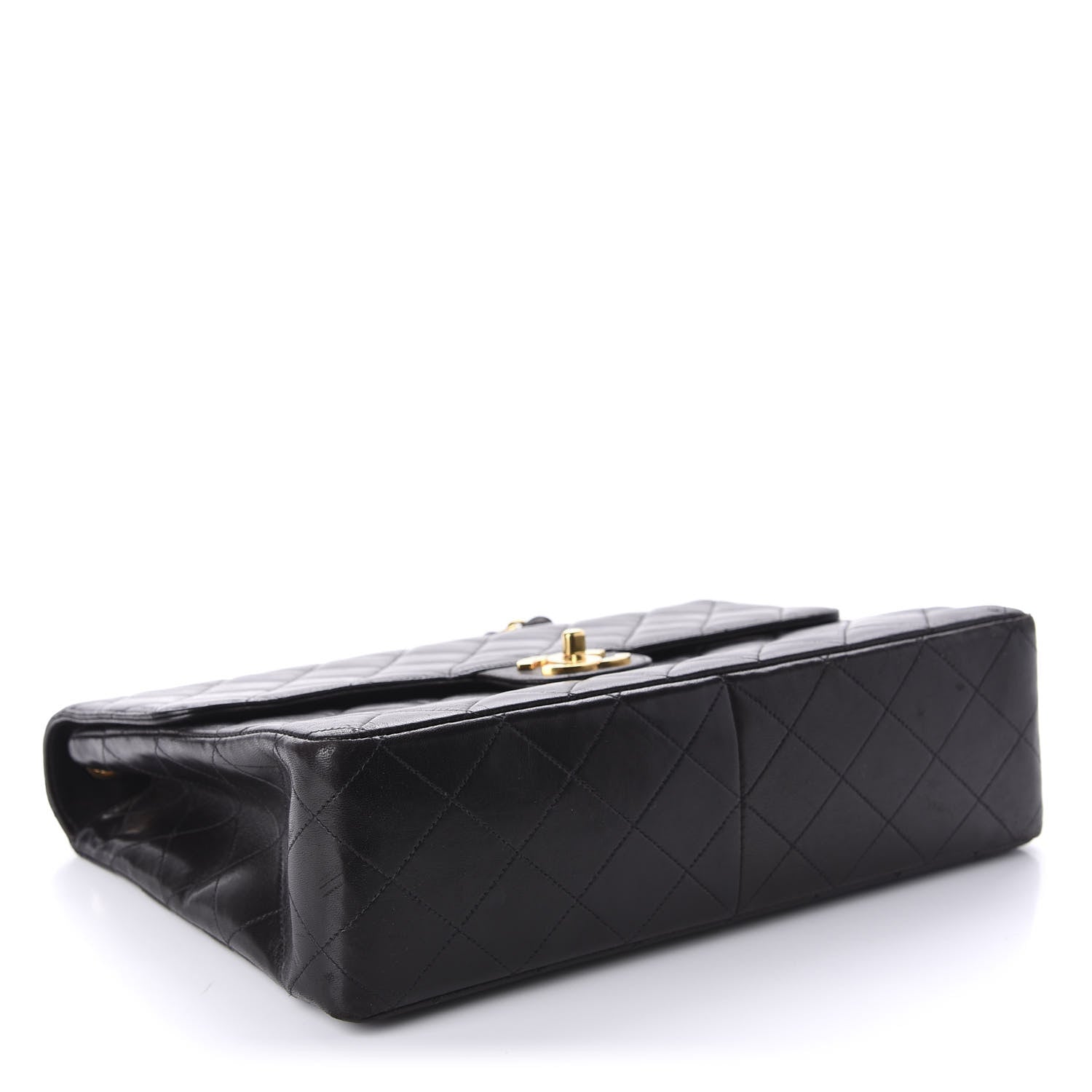 Chanel Lambskin Quilted XL Jumbo Single Flap Black 5 of 12