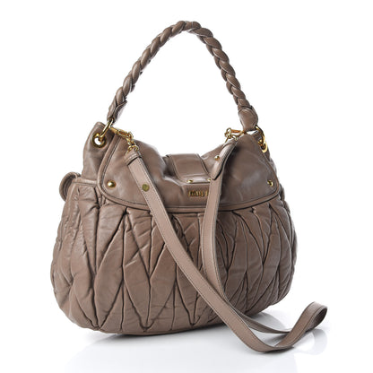 Miu Miu Nappa Matelasse Coffer Hobo Juta 4 of 17