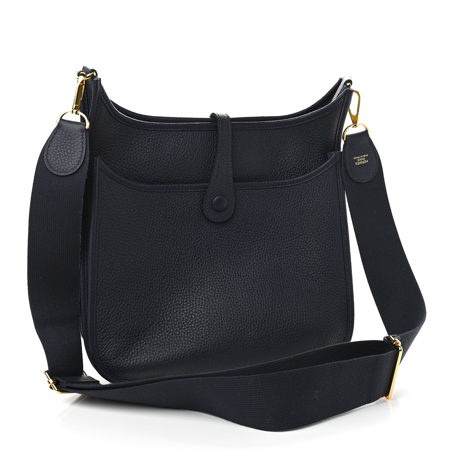 Hermes Taurillon Clemence Evelyne III PM Bleu Nuit 3 of 9