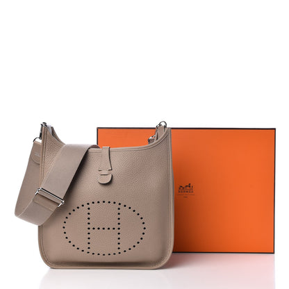 Hermes Taurillon Clemence Evelyne III PM Gris Tourterelle 10 of 10