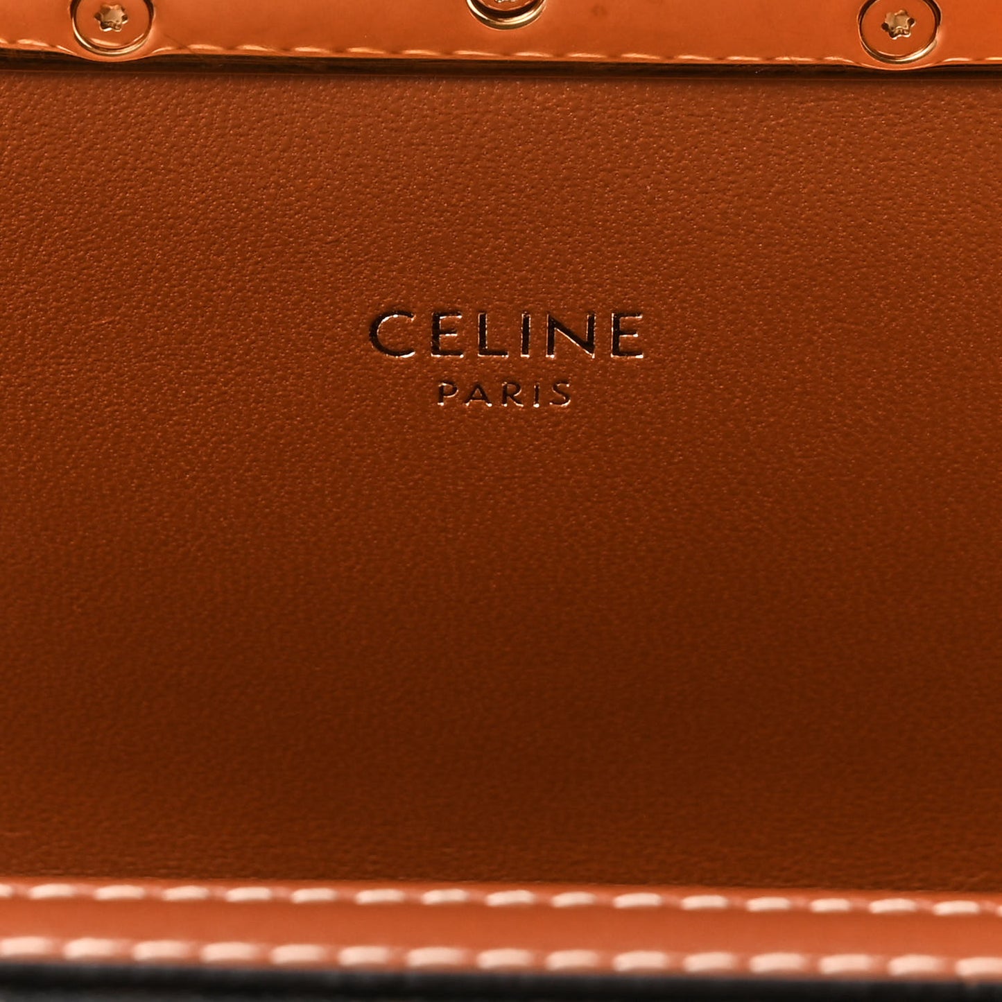 Calfskin Triomphe Canvas Teen Triomphe Bag Tan