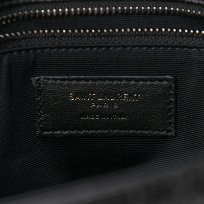 Saint Laurent Crinkled Calfskin Matelasse Monogram Medium Niki Chain Satchel Black 6 of 12
