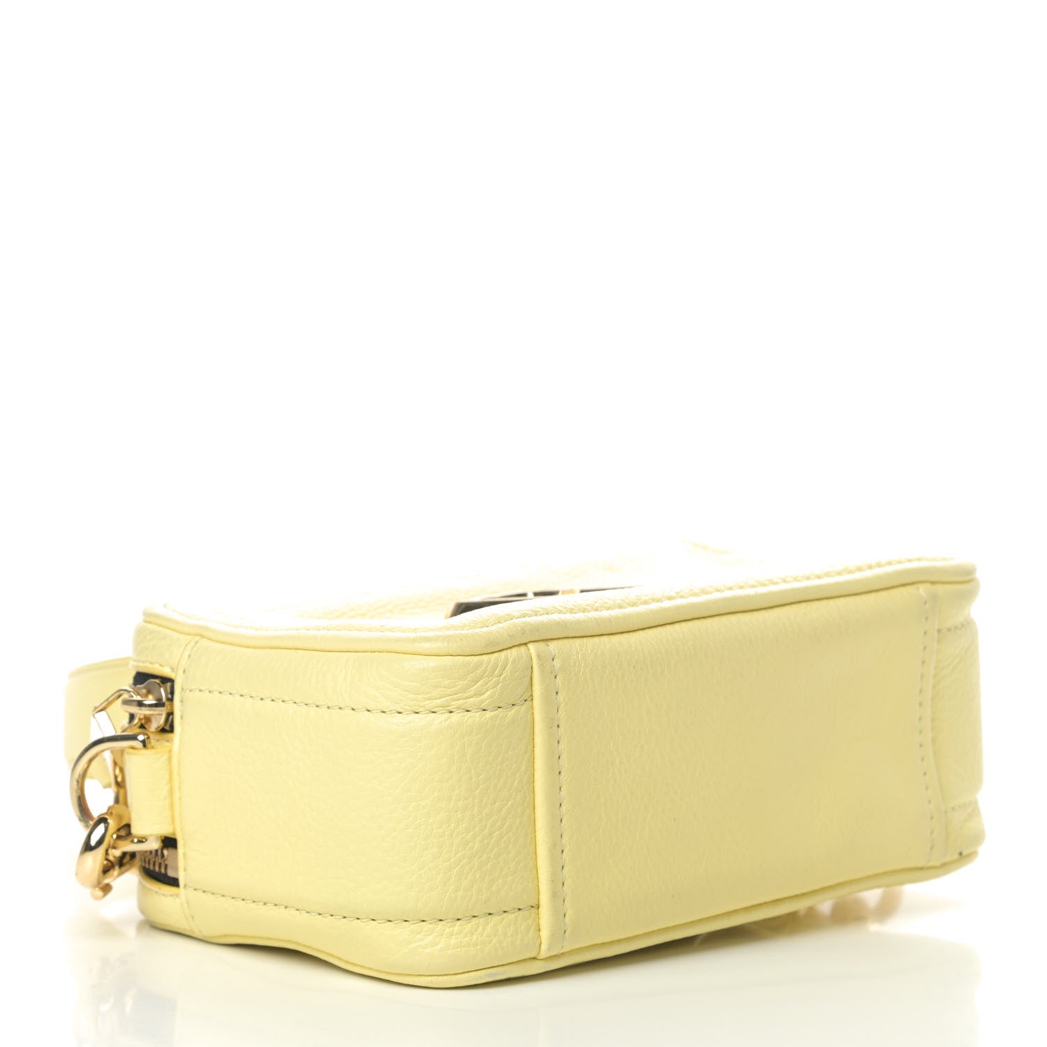 Marc Jacobs Supple Natural Grain Calfskin The Softshot 21 Bag Pale Yellow 3 of 6