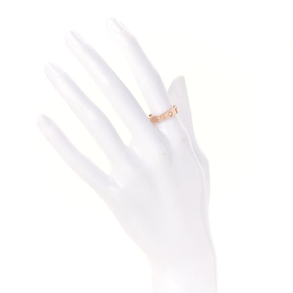 Cartier 18K Pink Gold Diamond 4mm LOVE Wedding Band Ring 52 6 2 of 5