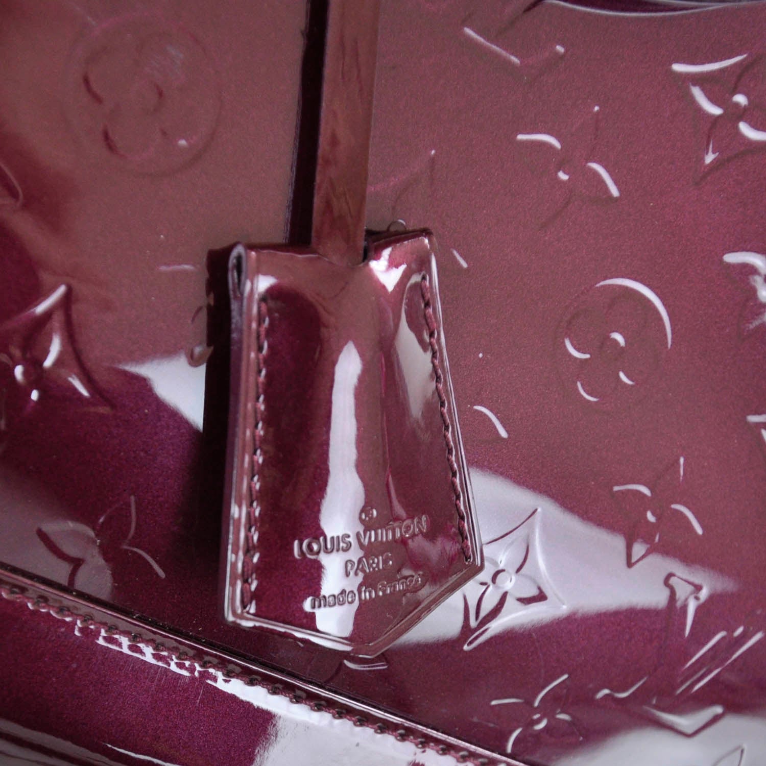 Louis Vuitton Vernis Alma MM Rouge Fauviste 8 of 11