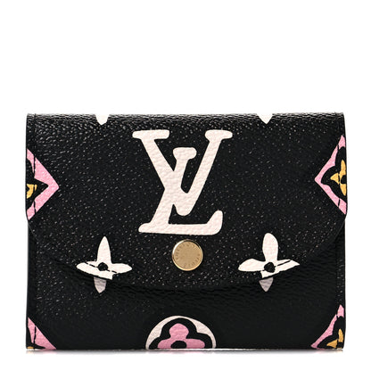 Louis Vuitton Monogram Giant Wild At Heart Rosalie Coin Purse Black 1 of 9