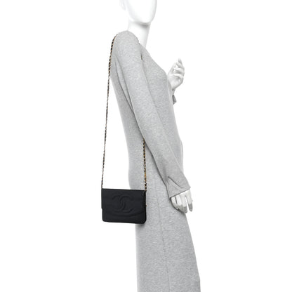 Chanel Caviar Timeless CC Wallet On Chain WOC Black 2 of 11