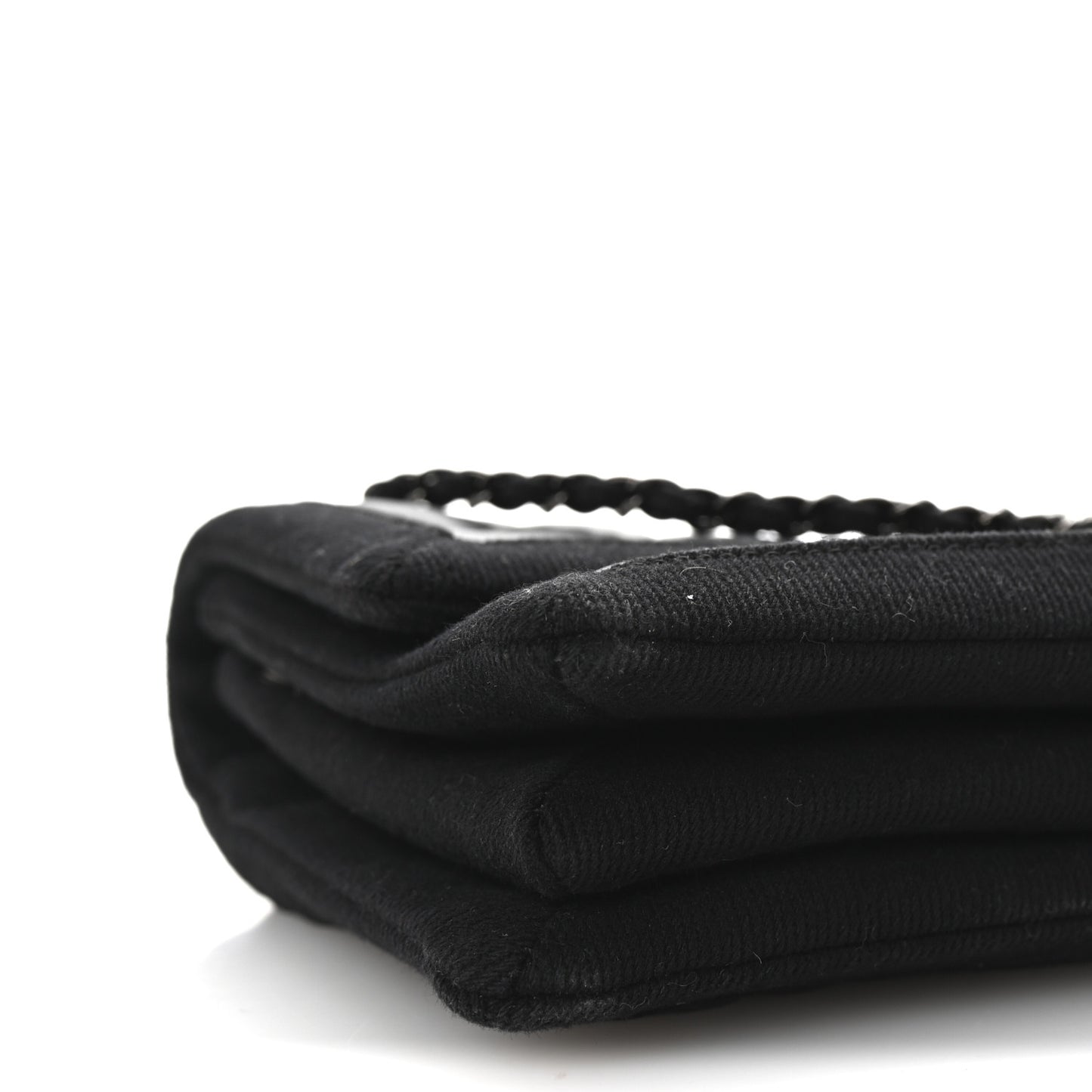 Lambskin Grosgrain Quilted Flap Black