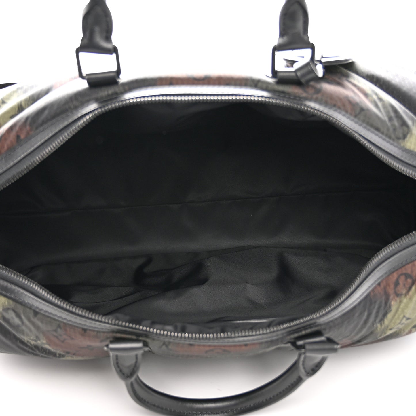 Nylon Monogram Camouflage Keepall Bandouliere 50 Kaki