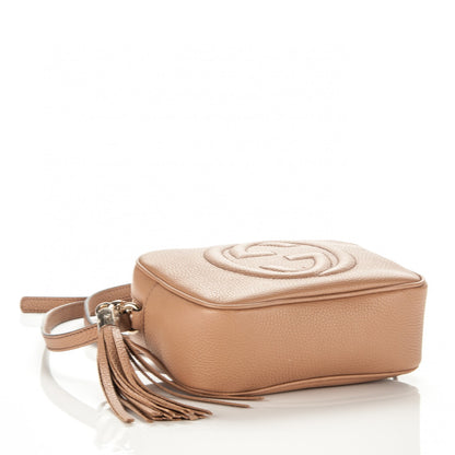 Gucci Pebbled Calfskin Small Soho Disco Bag Rose Beige 4 of 7