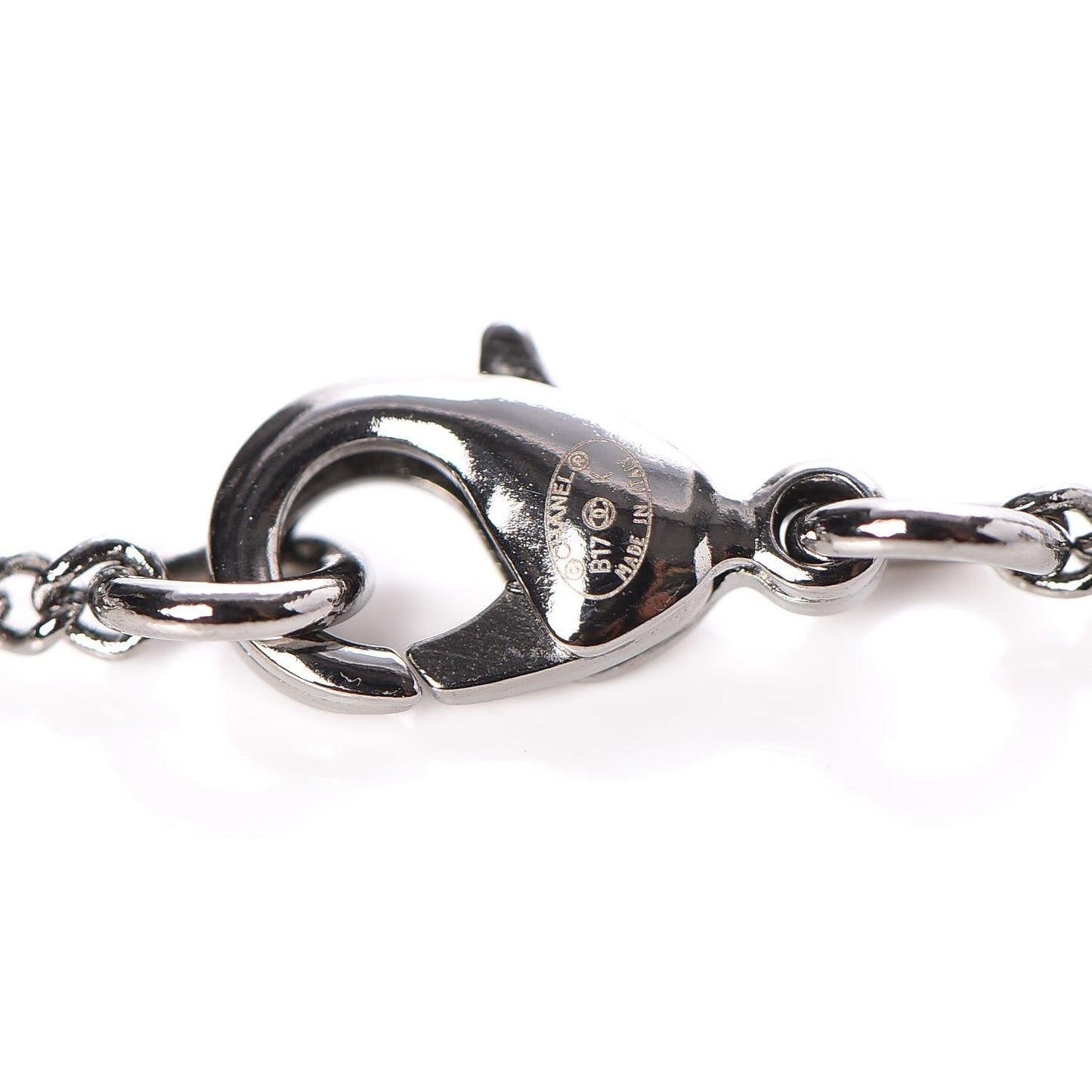 Ruthenium Crystal Star CC Necklace Iridescent Pink